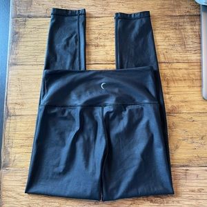 Zyia black metallic hi rise legging